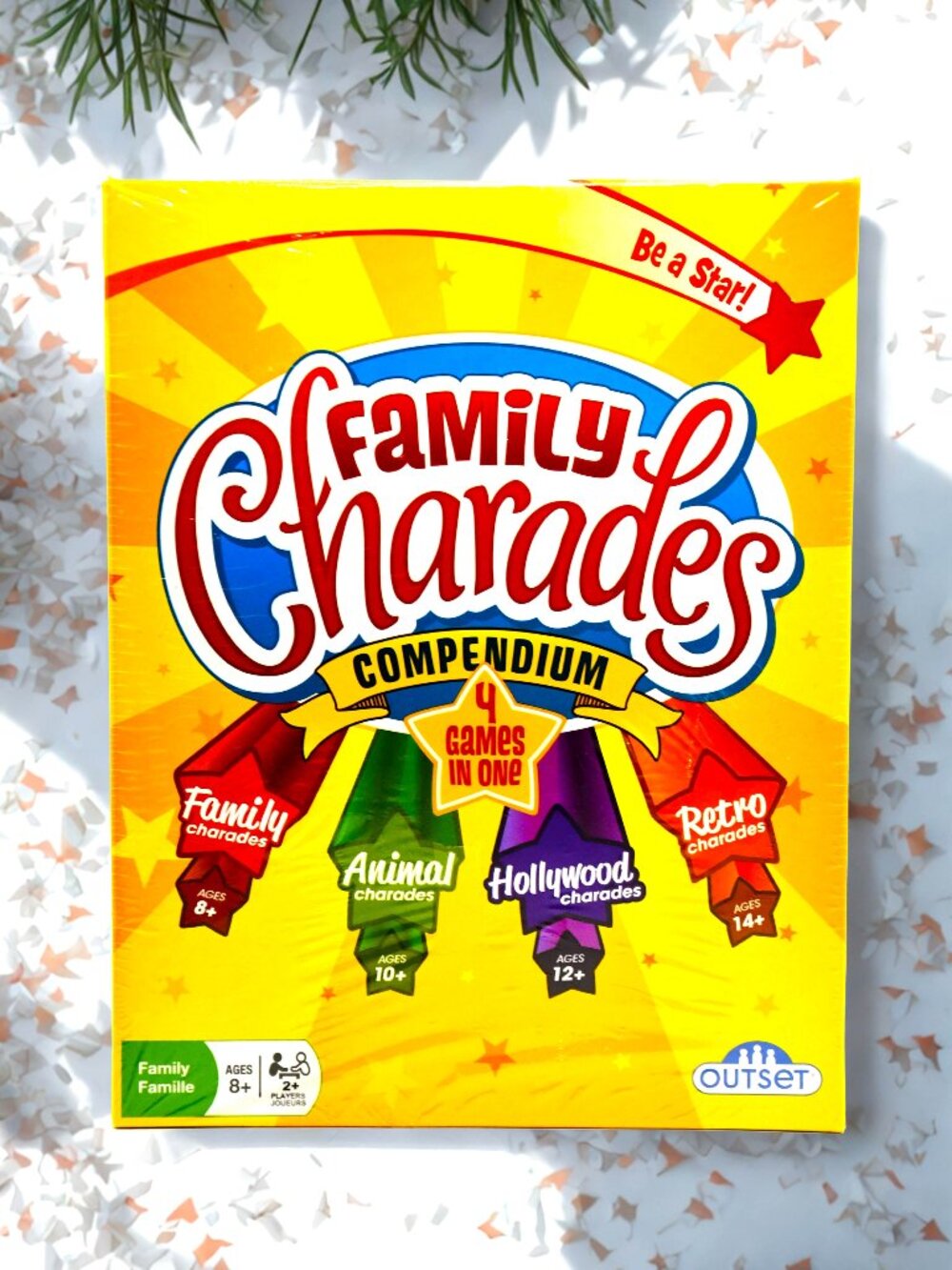 Family Charades Compendium 4 Games In One Board Game Factory Sealed Outset